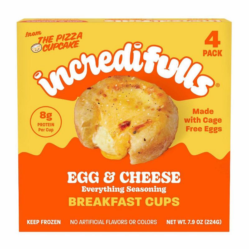 slide 2 of 4, incredifulls Frozen Egg & Cheese Breakfast Cups - 7.9oz/4ct, 7.9 oz, 4 ct