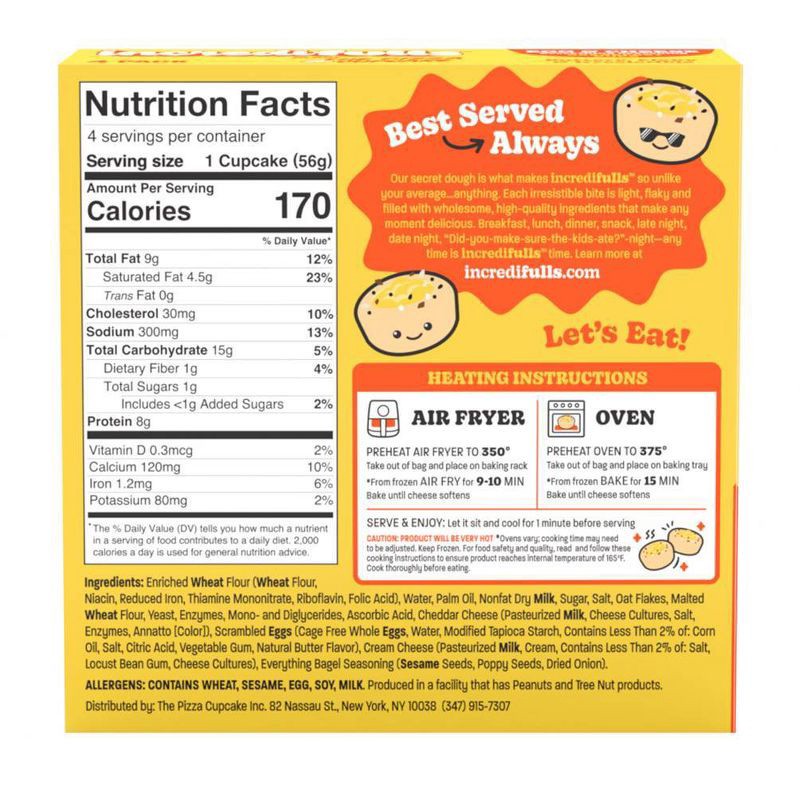 slide 3 of 4, incredifulls Frozen Egg & Cheese Breakfast Cups - 7.9oz/4ct, 7.9 oz, 4 ct
