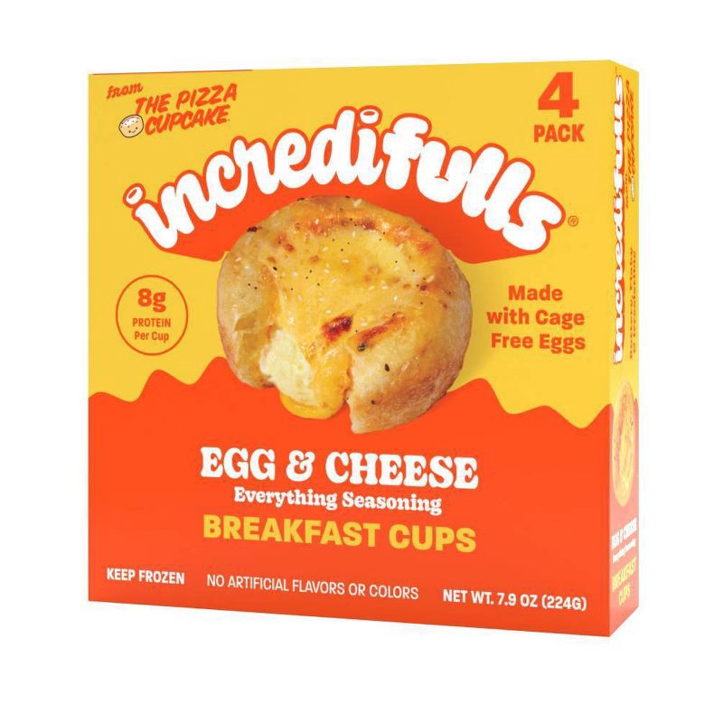 slide 1 of 4, incredifulls Frozen Egg & Cheese Breakfast Cups - 7.9oz/4ct, 7.9 oz, 4 ct