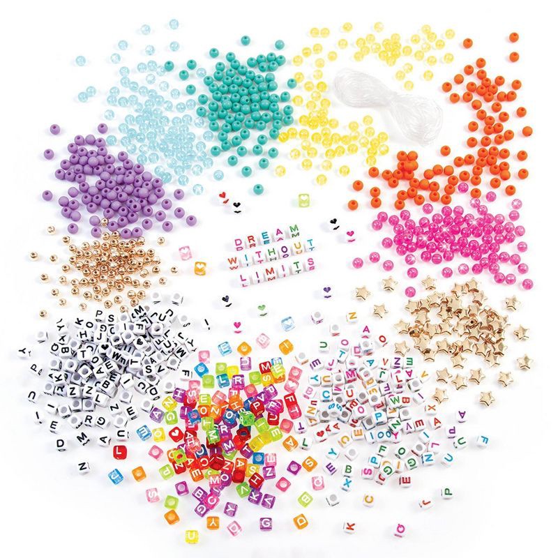 slide 3 of 7, Make It Real Say Yes! Alphabet Bead Kit, 1 ct