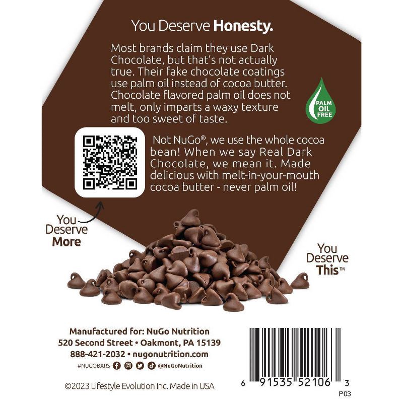 slide 2 of 5, NuGo Nutrition Chocolate Chip Bars - 10.56oz/6ct, 10.56 oz, 6 ct