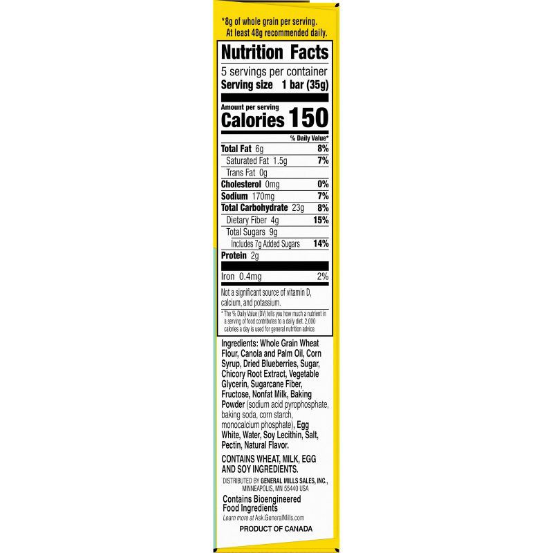 slide 4 of 5, Nature Valley Soft Baked Blueberry Muffin Bars - 5ct, 5 ct