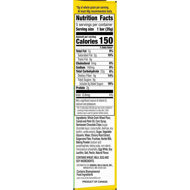 slide 4 of 5, Nature Valley Soft Baked Chocolate Chip Muffin Bars - 5ct, 5 ct