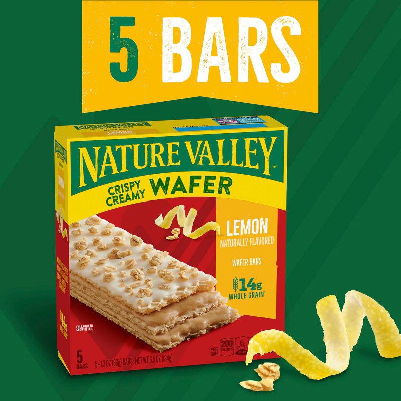 slide 4 of 9, Nature Valley Wafer Lemon Fruit Bars - 5ct, 5 ct