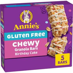 Annie's Gluten Free Chewy Granola Snack Bars Birthday Cake - 5ct