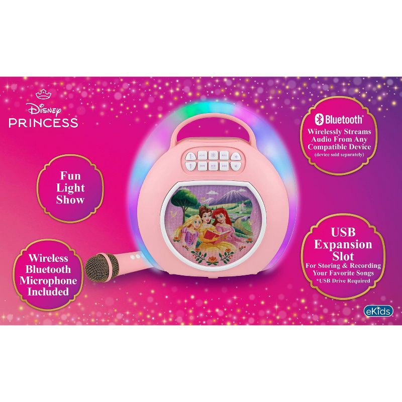 slide 4 of 7, Disney Princess Bluetooth Karaoke - 2pc, 2 ct