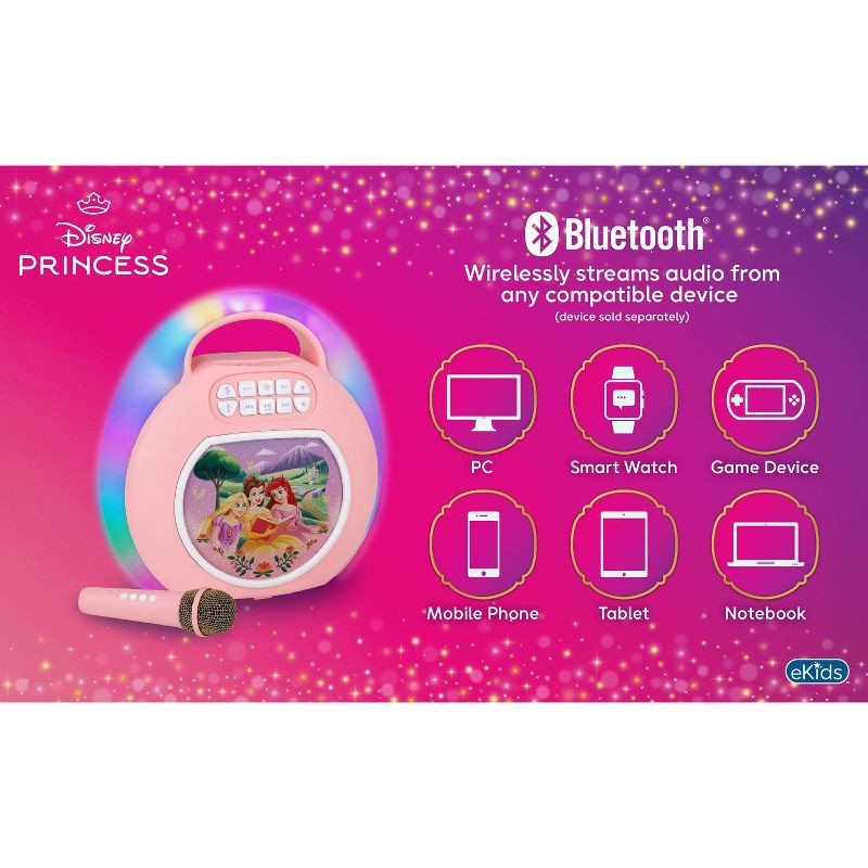 slide 5 of 7, Disney Princess Bluetooth Karaoke - 2pc, 2 ct