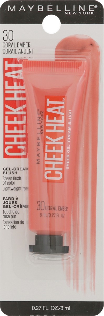 slide 8 of 11, Maybelline Cheek Heat Coral Ember 30 Gel-Cream Blush 0.27 fl oz, 0.27 oz