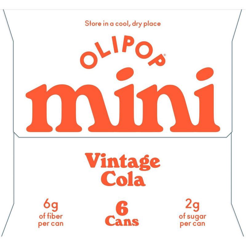 slide 3 of 7, OLIPOP Mini's Vintage Cola Soda - 6pk/7.5 fl oz Cans, 6 ct; 7.5 fl oz