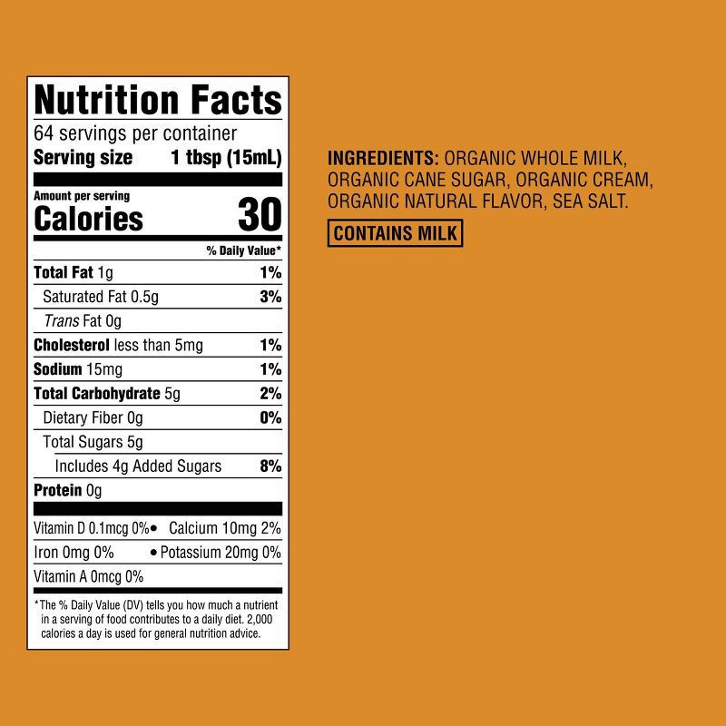 slide 4 of 4, Salted Caramel Flavored Coffee Creamer - 32fl oz - Good & Gather™, 32 fl oz