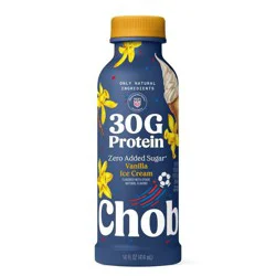 Chobani 30g Protein Vanilla Ice Cream Greek Yogurt Drink - 30g Protein 14 fl oz