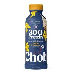 Chobani 30g Protein Vanilla Ice Cream Greek Yogurt Drink - 30g Protein 14 fl oz