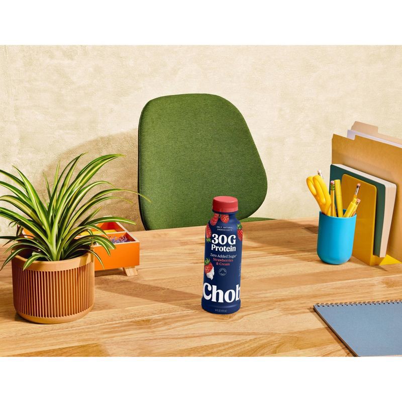 slide 9 of 10, Chobani 30g Protein Strawberries and Cream Greek Probiotic Yogurt Drink - 30g Protein 14 fl oz, 30 gram, 30 gram, 14 fl oz