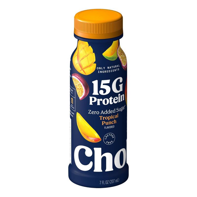 slide 2 of 9, Chobani 15g Tropical Punch Greek Yogurt Drink - 7 fl oz, 15 gram, 7 fl oz