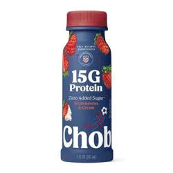 Chobani 15g Strawberry and Cream Greek Yogurt Drink - 7 fl oz