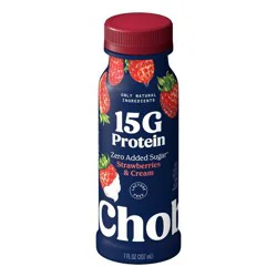 Chobani 15g Strawberry and Cream Greek Yogurt Drink - 7 fl oz