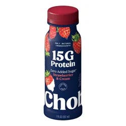 Chobani 15g Strawberry and Cream Greek Yogurt Drink - 7 fl oz