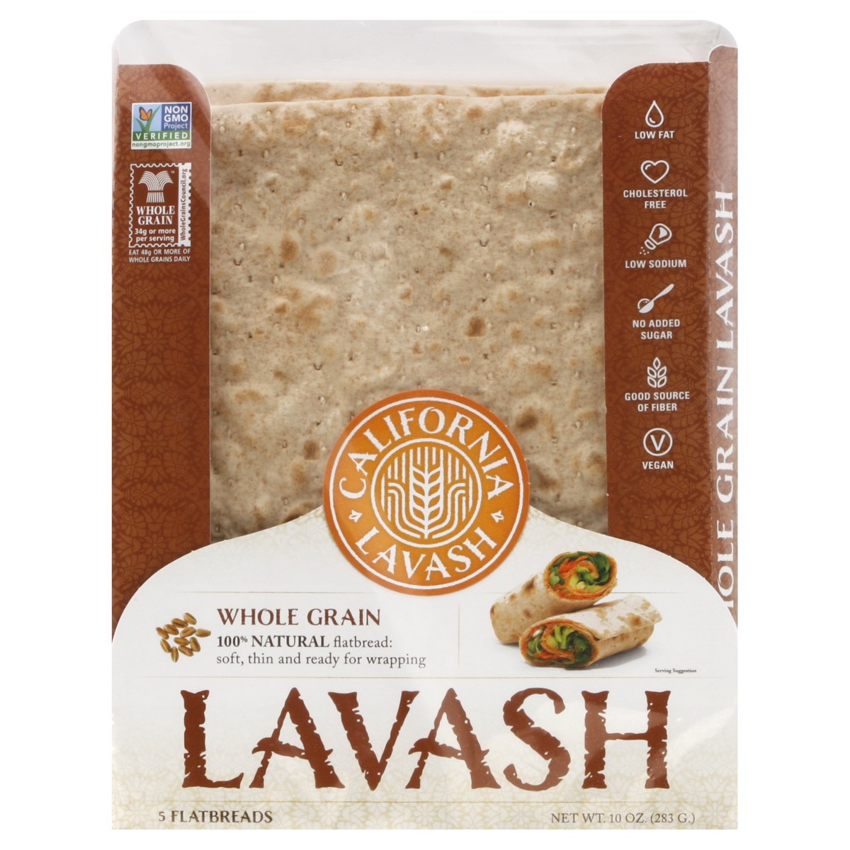 slide 5 of 5, Atorias Atoria's Whole Grain & Flax Lavash, 10 oz