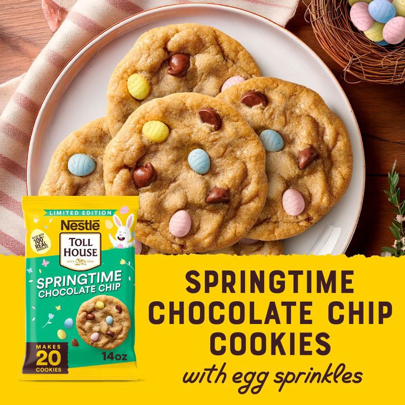 slide 4 of 8, Toll House Springtime Chocolate Chip Cookie Dough - 14oz, 14 oz