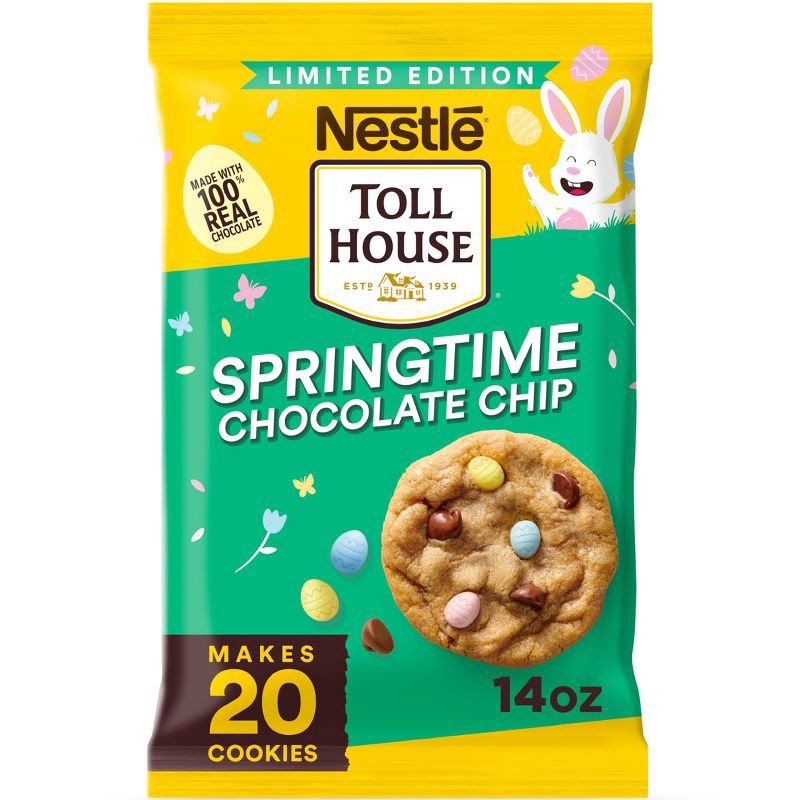 slide 1 of 8, Toll House Springtime Chocolate Chip Cookie Dough - 14oz, 14 oz