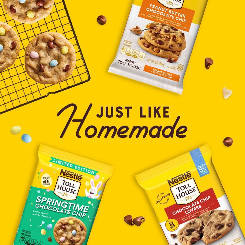 slide 5 of 8, Toll House Springtime Chocolate Chip Cookie Dough - 14oz, 14 oz