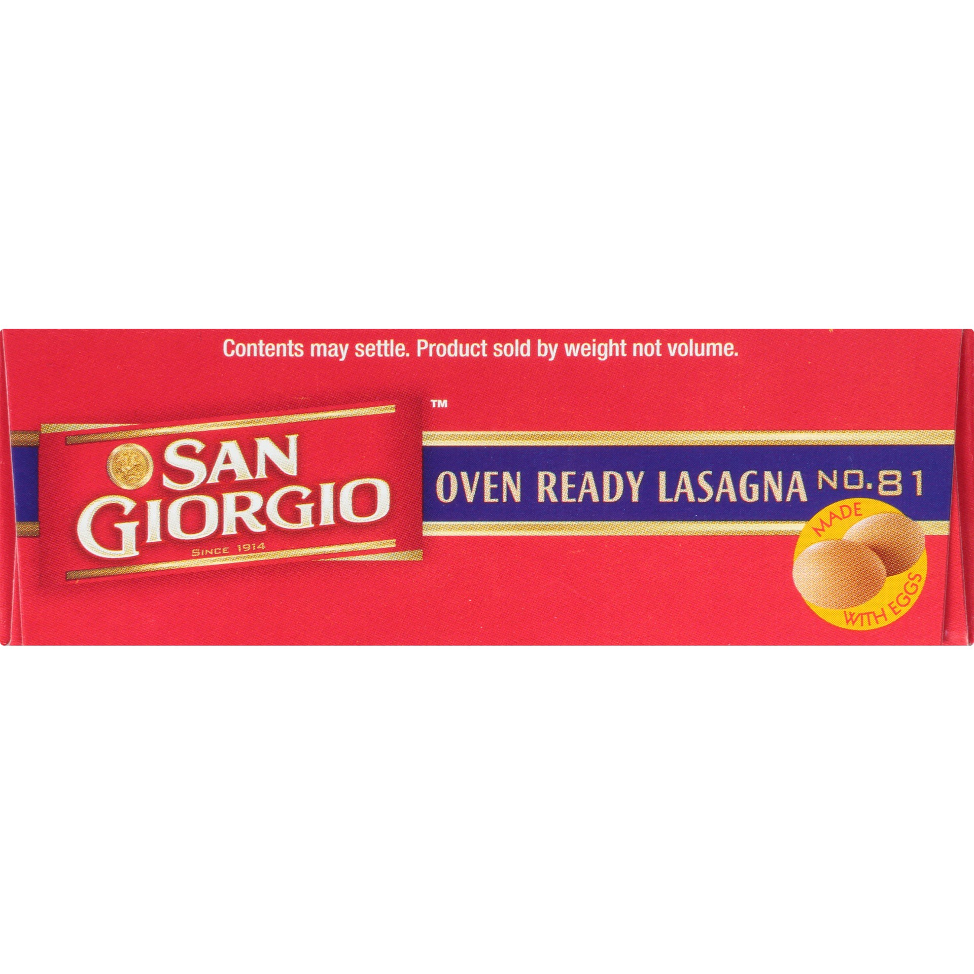 slide 5 of 8, San Giorgio Oven Ready No. 81 Lasagna 8 oz, 8 oz