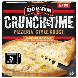 Red Baron Crunch Time Four Cheese Pizzeria-Style Crust Pizza 14.90 oz