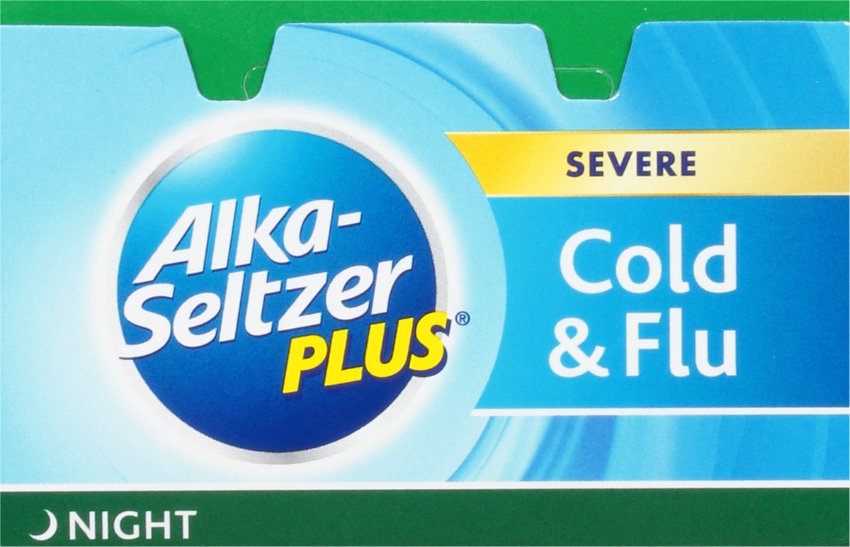 slide 9 of 9, Alka-Seltzer Packets Night Severe Honey Lemon Zest Cold & Flu 6 ea, 6 ct