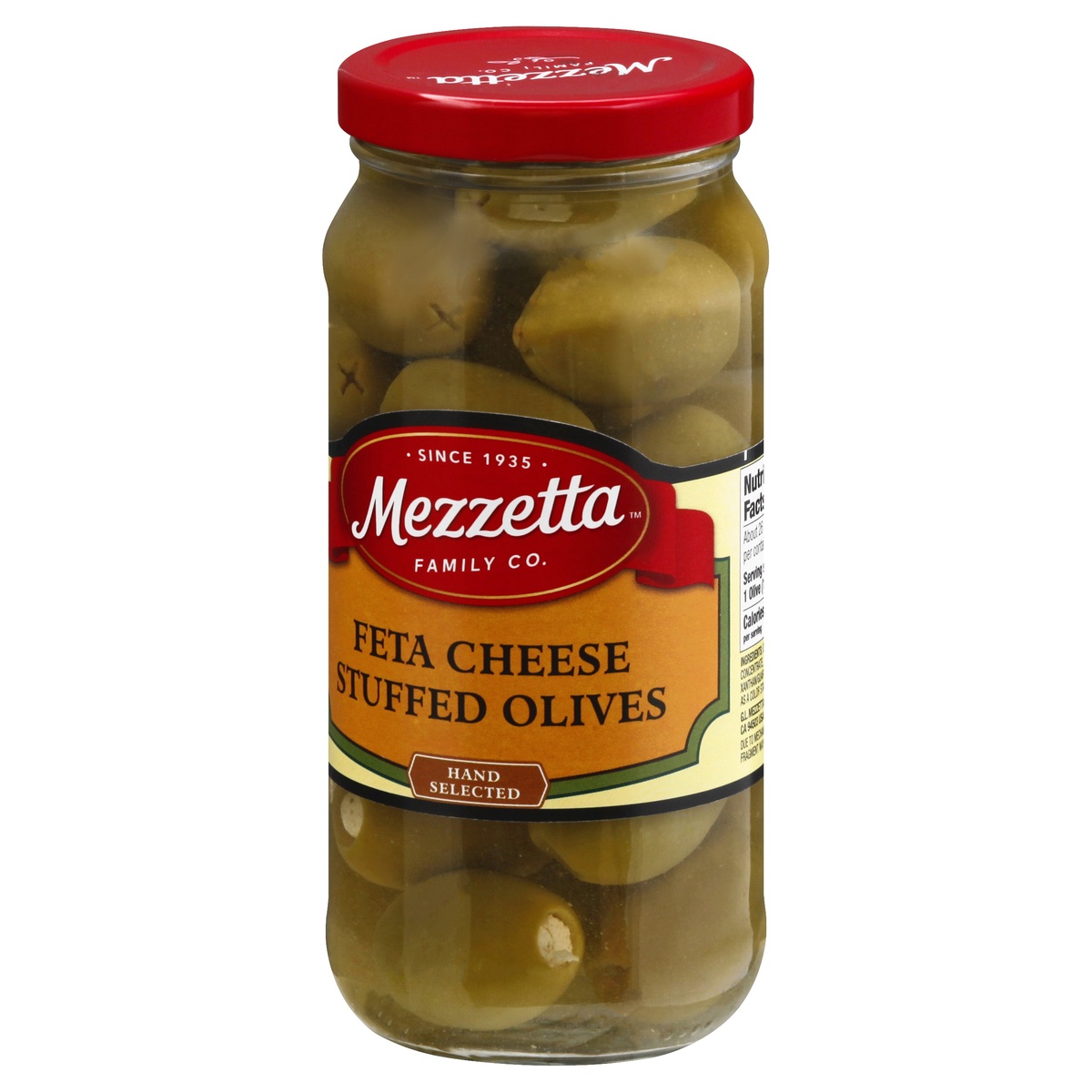 slide 3 of 11, Mezzetta Greek-Style Feta Cheese Stuffed Olives, 9.5 oz