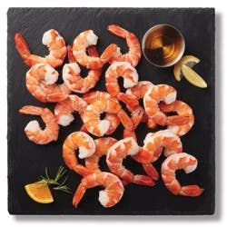H-E-B Fish Market Tail-On Colossal Black Tiger Cooked Shrimp, 16 - 20 ct/lb