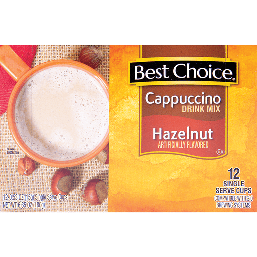 slide 1 of 1, Best Choice Single Serve K Cups Hazelnut Capp - 12 ct, 12 ct