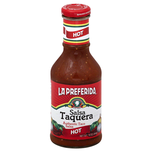 slide 1 of 1, La Preferida Hot Taquera Salsa, 16 oz