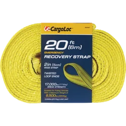 Cargoloc Recovery/Tow Strap - Yellow