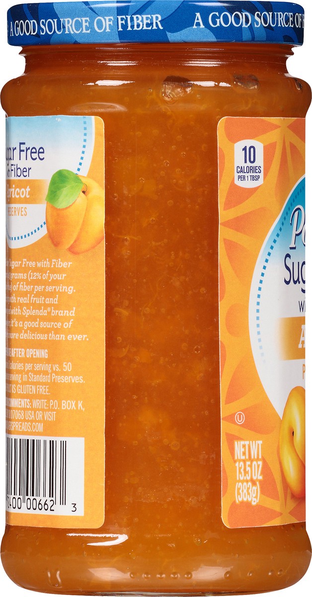 slide 5 of 7, Polaner Sugar Free with Fiber Apricot Preserves 13.5 oz, 13.5 oz