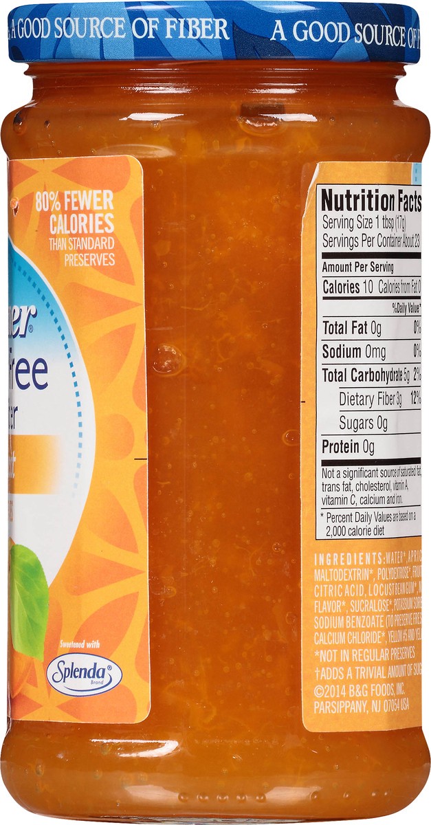 slide 6 of 7, Polaner Sugar Free with Fiber Apricot Preserves 13.5 oz, 13.5 oz