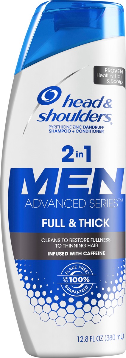 slide 3 of 3, Head & Shoulders Head and Shoulders Full and Thick Anti-Dandruff 2 in 1 Shampoo and Conditioner, 21.9 fl oz, 12.8 fl oz