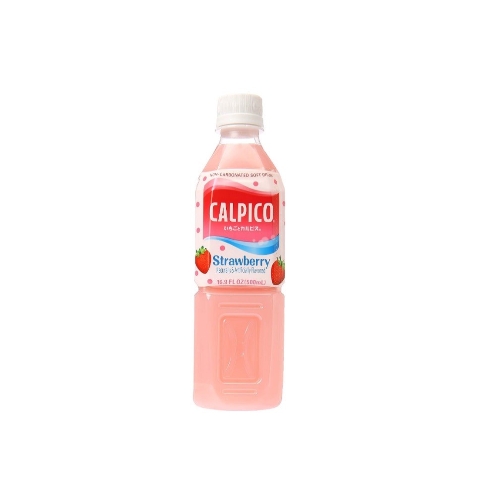 slide 1 of 4, Calpico Non-Carbonated Strawberry Soft Drink, 16.9 fl oz