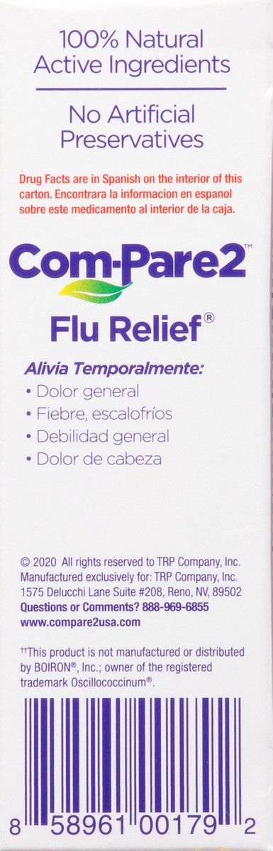slide 3 of 9, Com-Pare2 Flu Relief Tablets, 30 ct