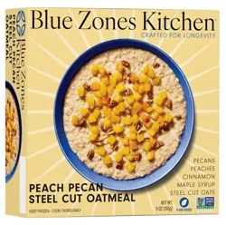 Blue Zones Kitchen Peach Pecan Steel Cut Oatmeal