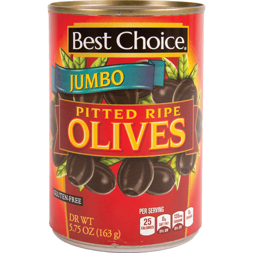 slide 1 of 1, Best Choice Jumbo Ripe Olives, 5.75 oz