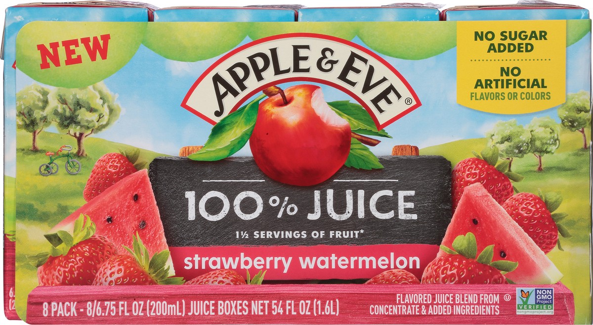 slide 11 of 14, Apple & Eve Strawberry Watermelon Juice Aseptic Packs - 54 fl oz, 54 fl oz