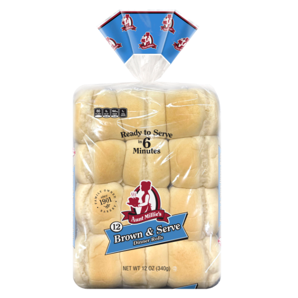 slide 1 of 1, Aunt Millie's Brown & Serve Dinner Rolls 12 ct, 12 ct