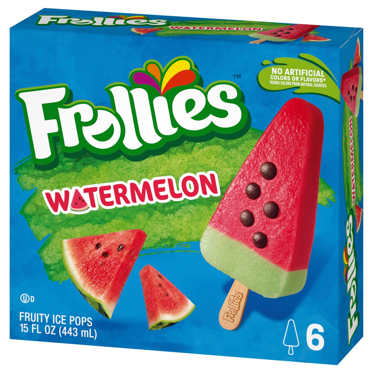 slide 3 of 14, Frollies Watermelon Fruity Ice Pops, 6 Count, 6 ct