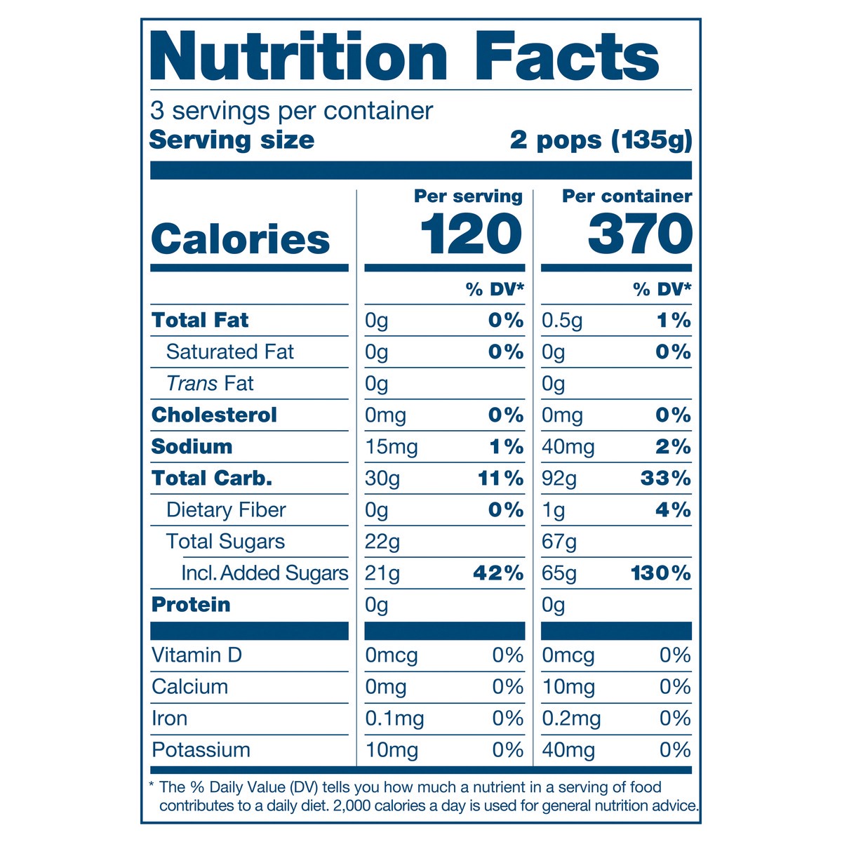 slide 8 of 14, Frollies Watermelon Fruity Ice Pops, 6 Count, 6 ct