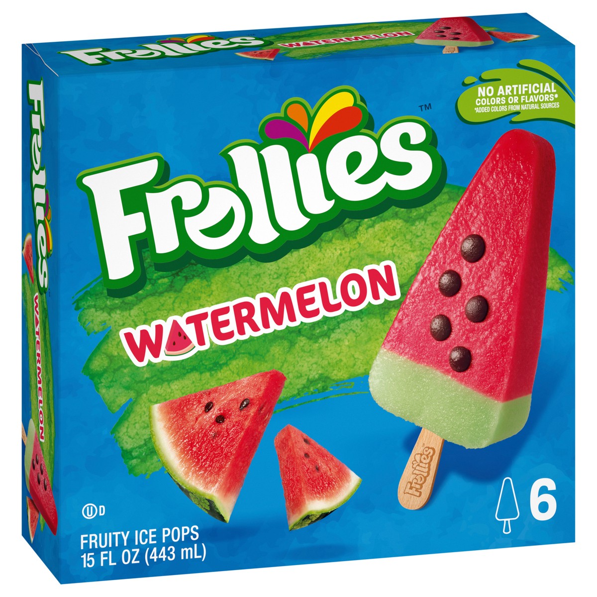 slide 10 of 14, Frollies Watermelon Fruity Ice Pops, 6 Count, 6 ct