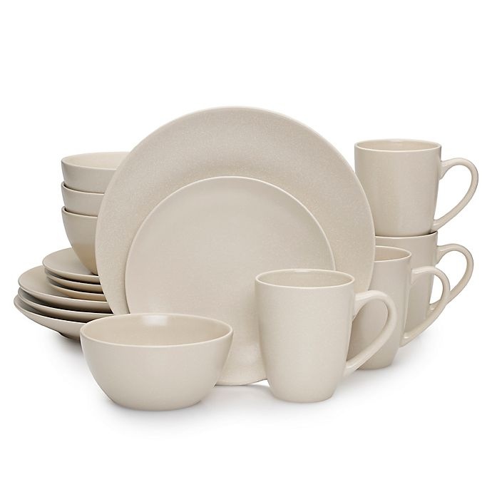 slide 1 of 1, Mikasa Nolan Dinnerware Set - Tan, 16 ct