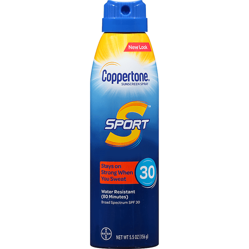 slide 3 of 5, Coppertone Sport Spray Spf 30 Sunscreen, 5.5 oz