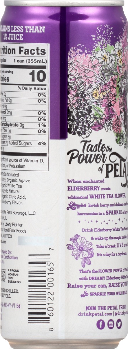 slide 3 of 9, Petal Sparkling Elderberry White Tea Flower Botanical Beverage - 12 oz, 12 oz