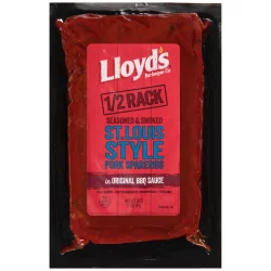 Lloyd's Seasoned & Smoked St. Louis Style Pork Spare Ribs in Original BBQ Sauce