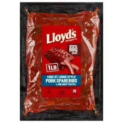 Lloyd's Barbeque Company LLOYD'S Seasoned and Smoked St. Louis Style Pork Rib in Original BBQ Sauce